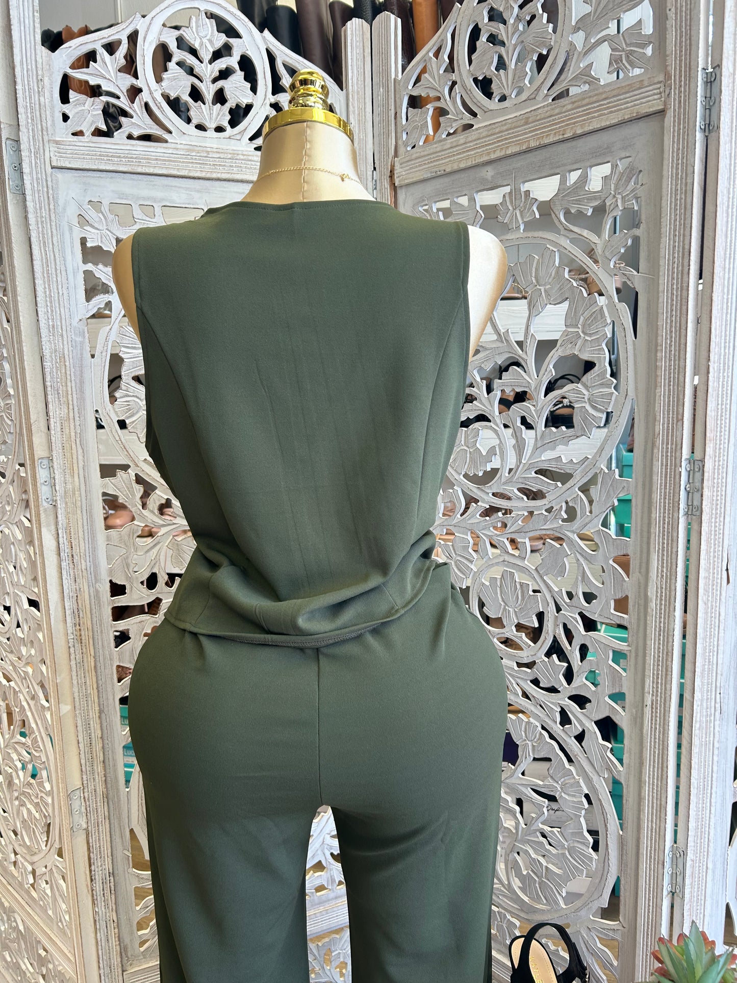 Two piece vest and pants set PRE ORDER