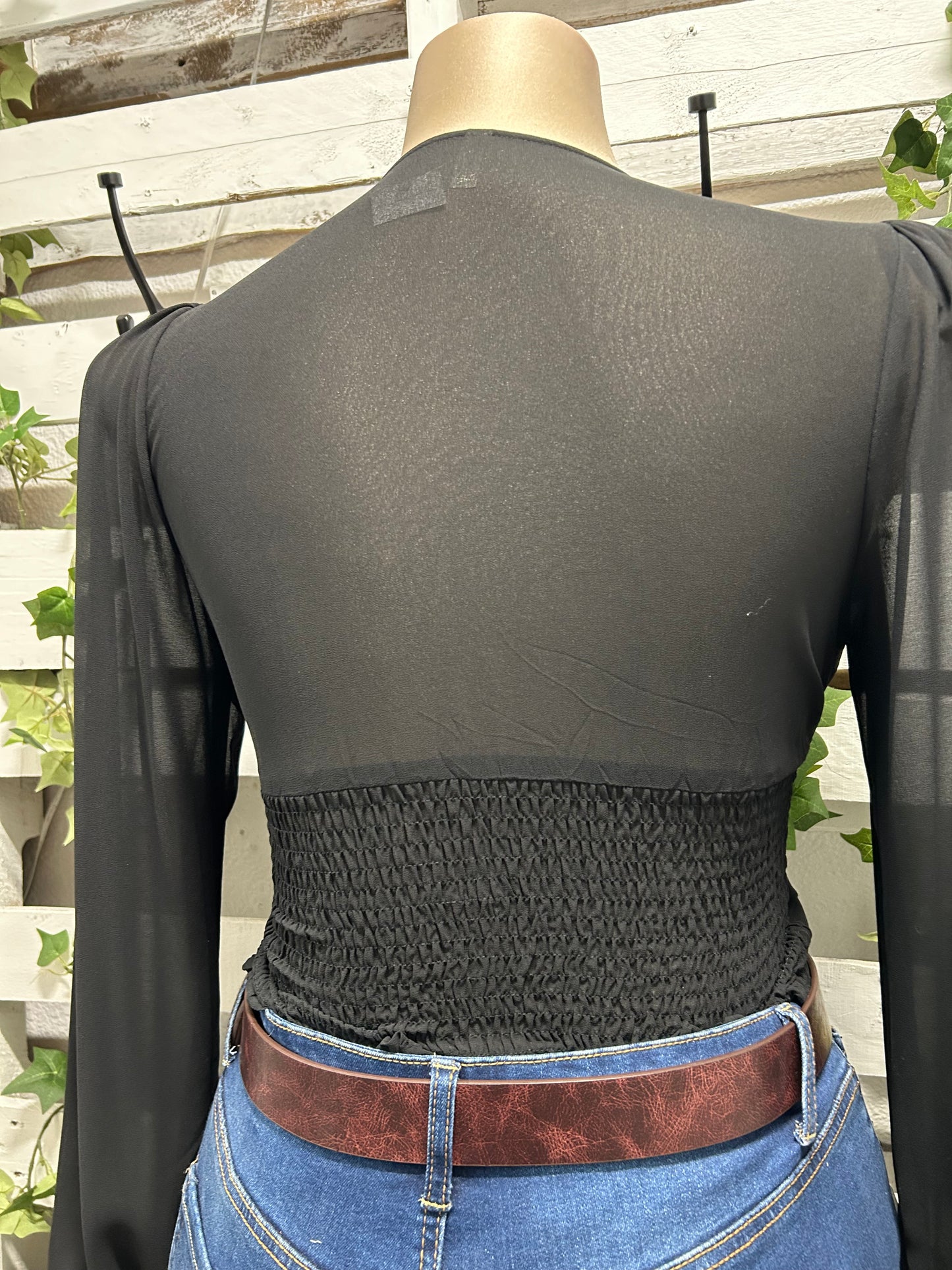 V neck long sleeve