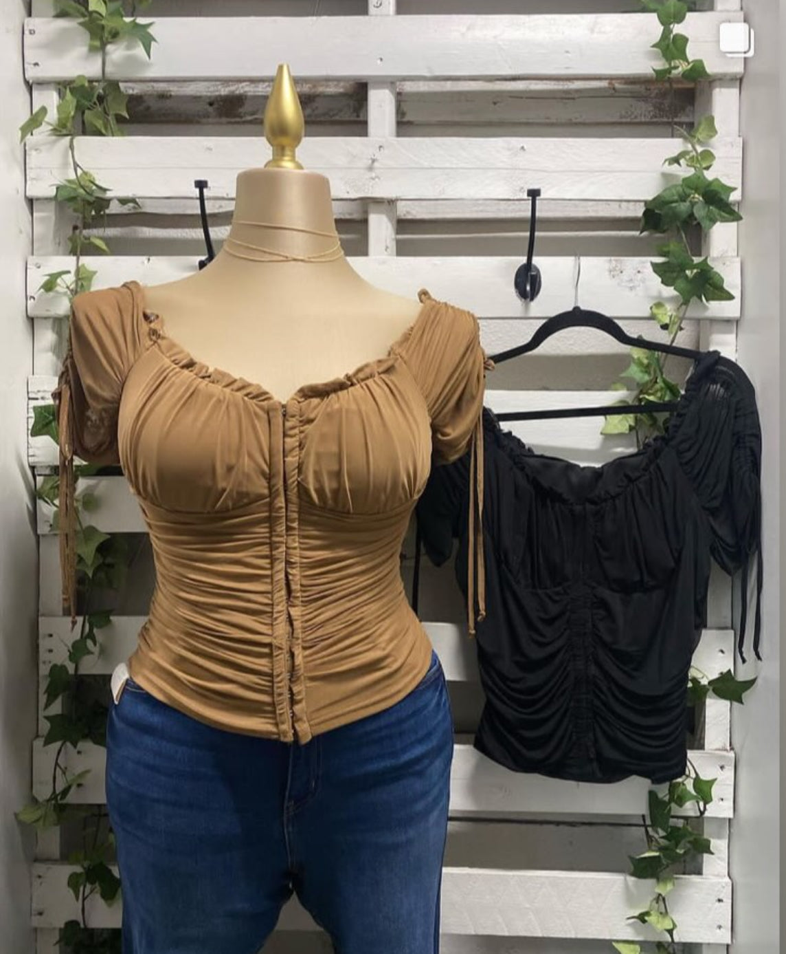 Corset mesh shirt (size up)
