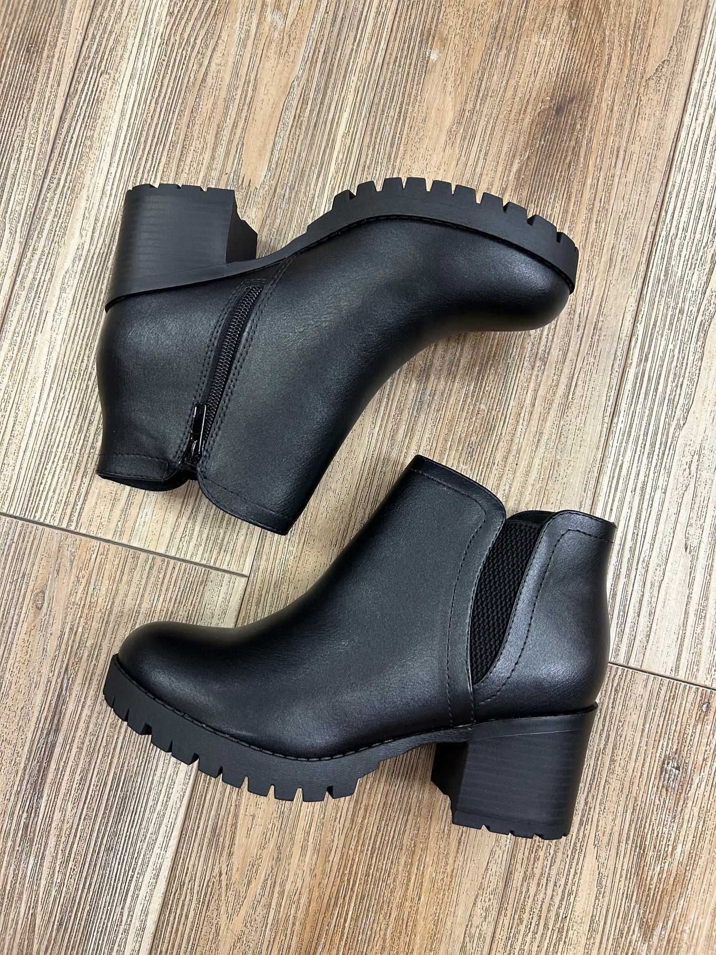 leather booties