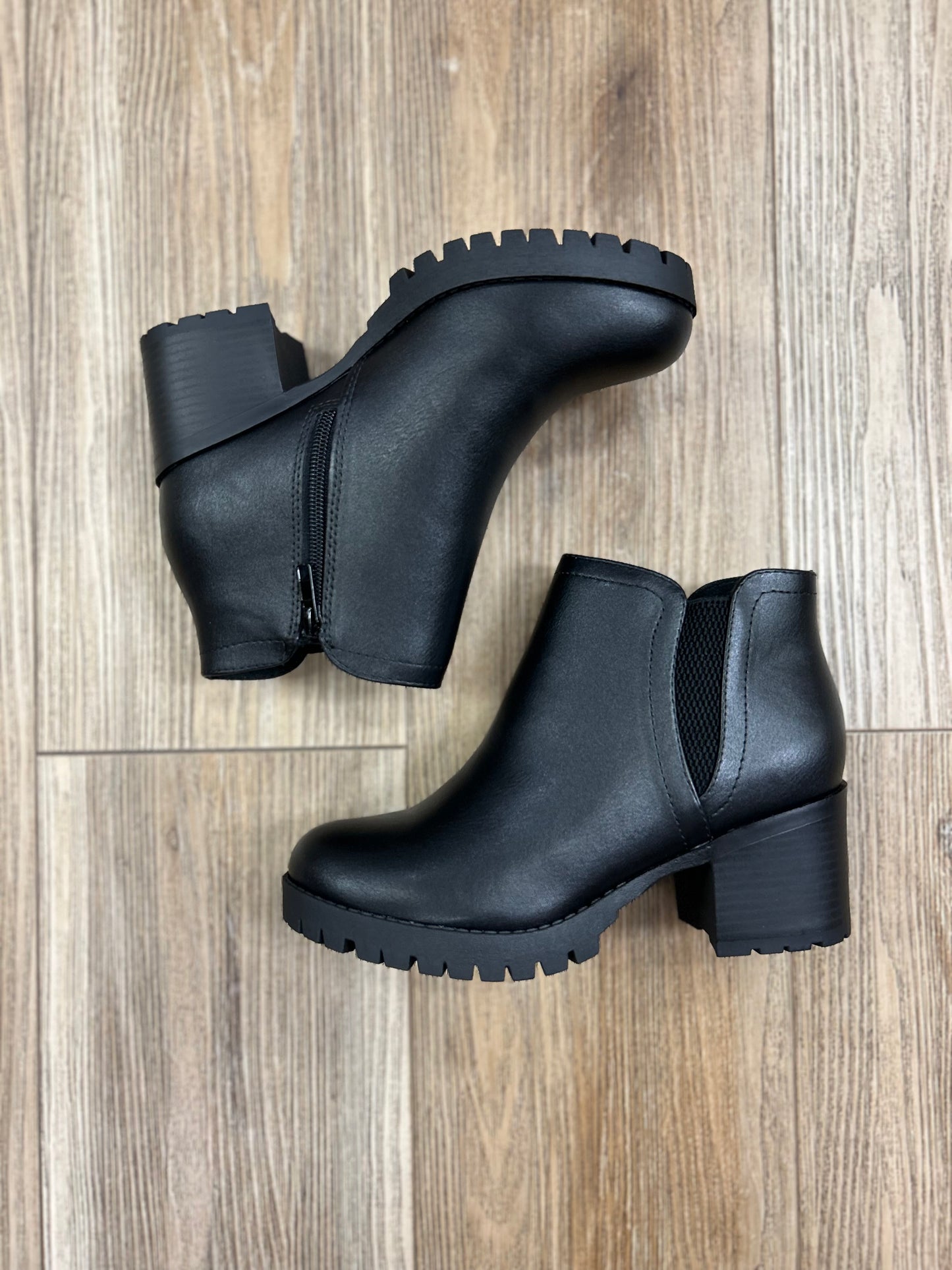 leather booties