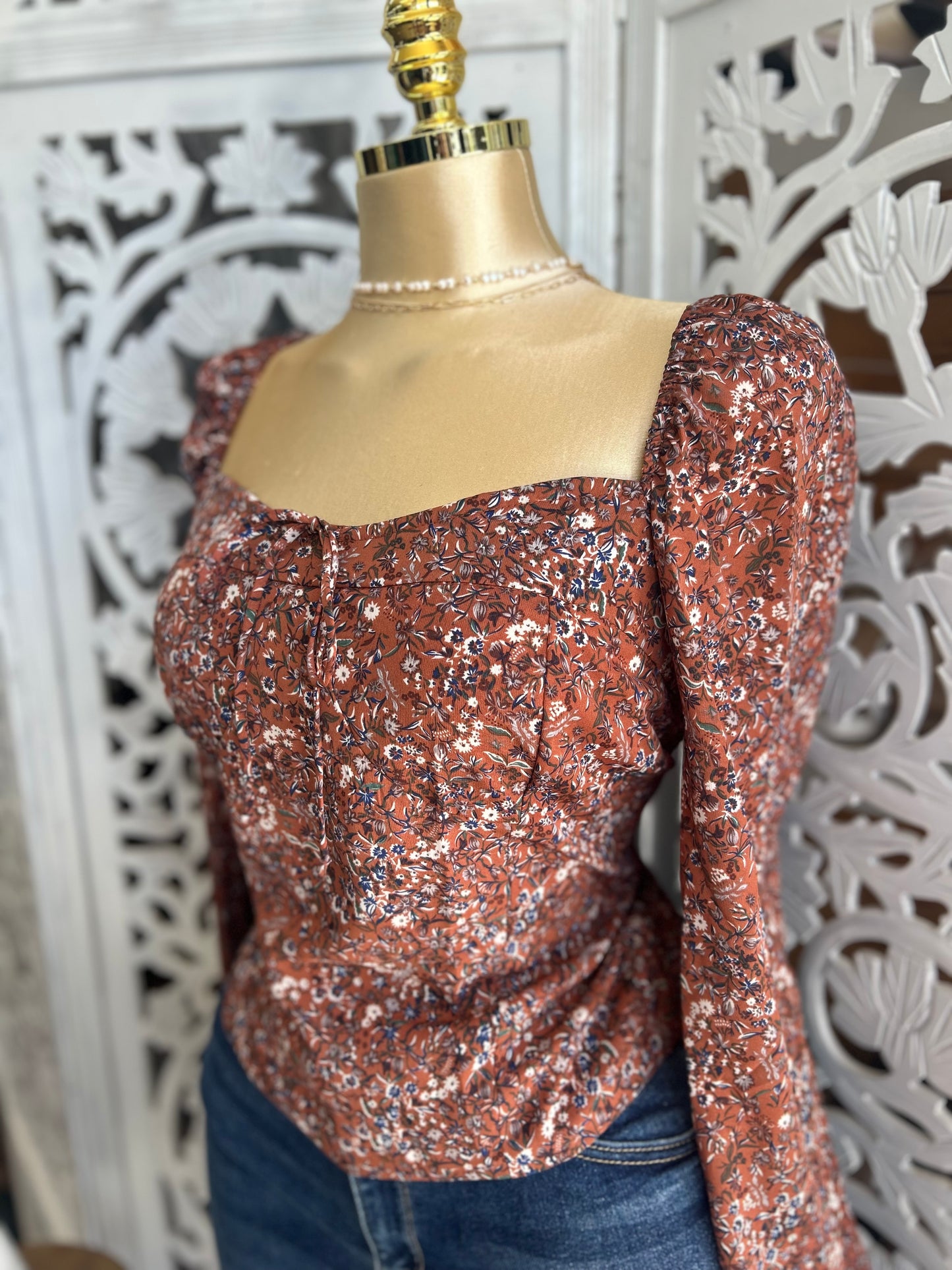 Floral print shirt