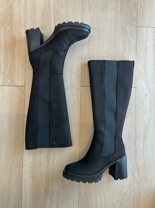 Wide calf hyland suede boots