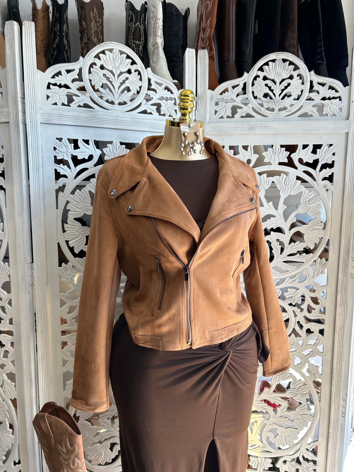 Suede jacket (size up runs small)