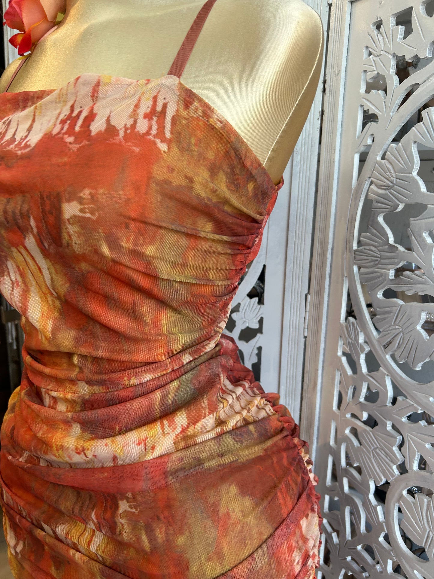 Burnt orange dress