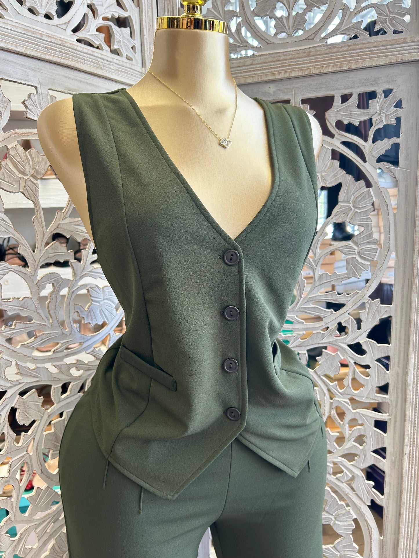 Two piece vest and pants set PRE ORDER