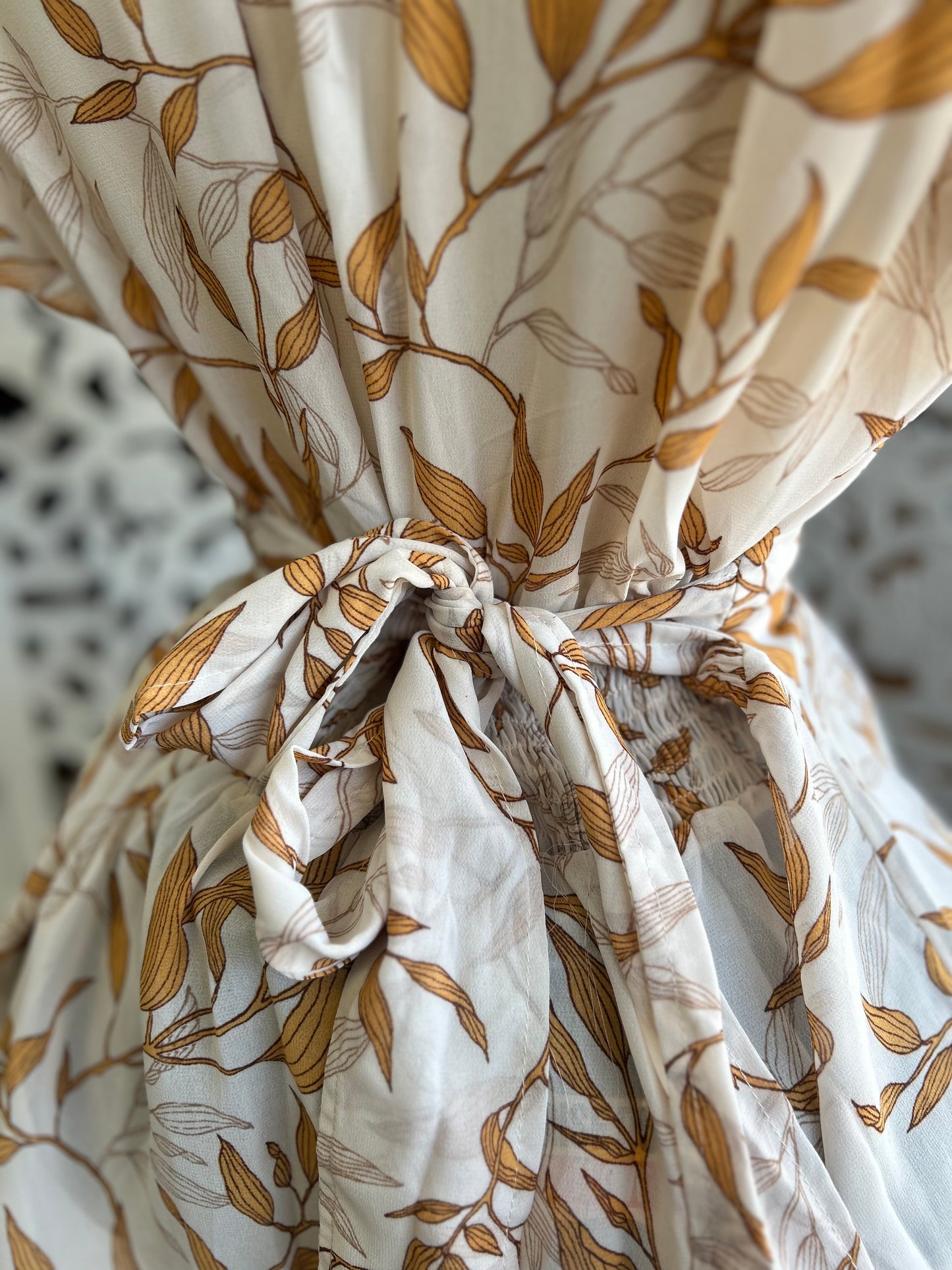 Leaf print shirt