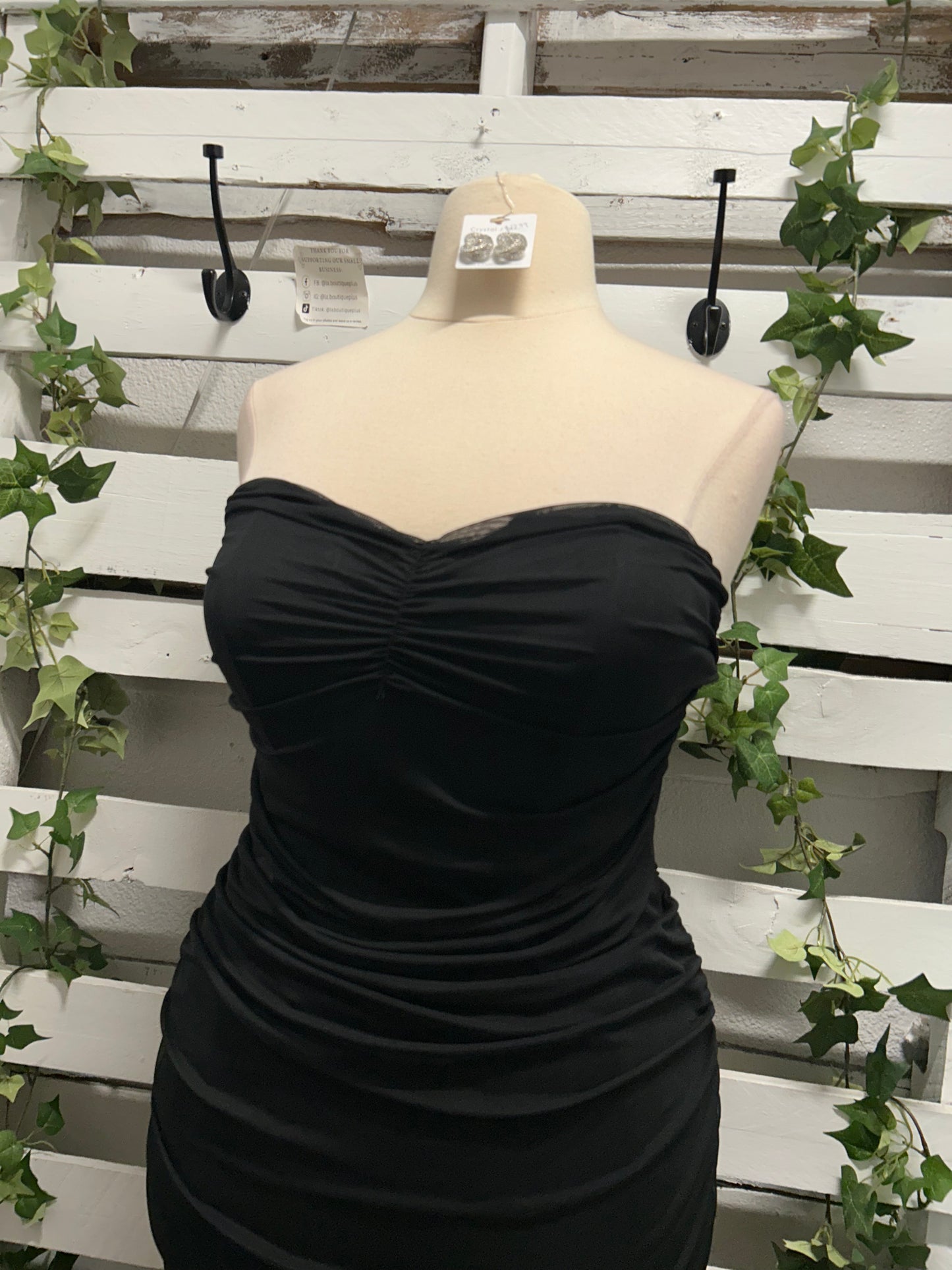 Mesh off the shoulder dress