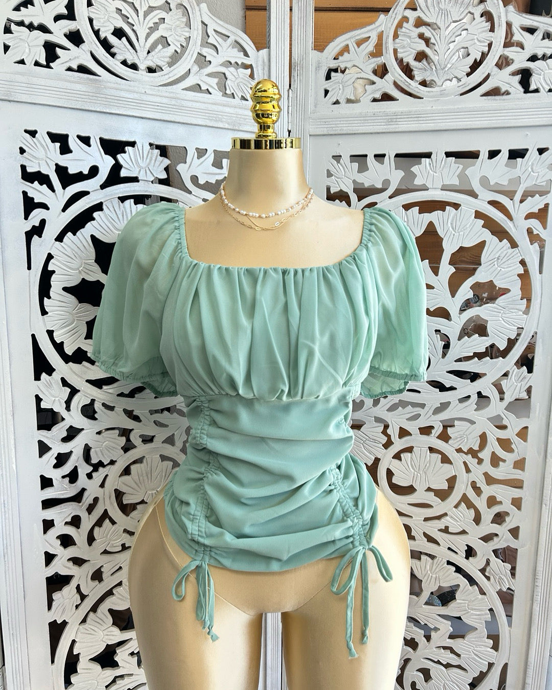 Drawstring classy top