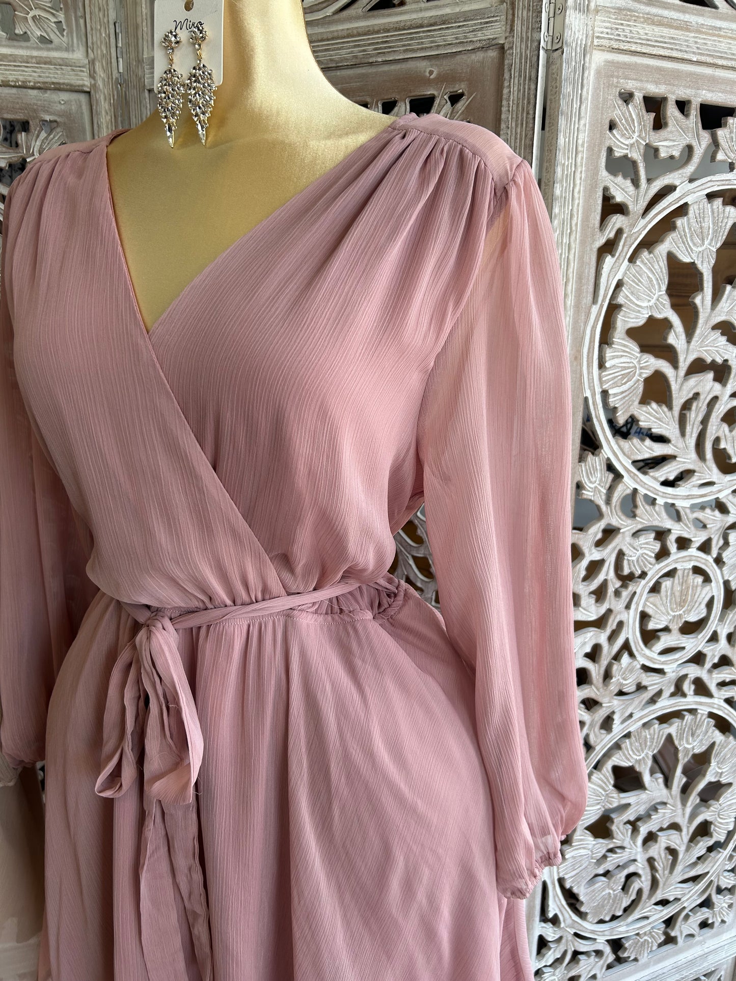 flowy long sleeve dress