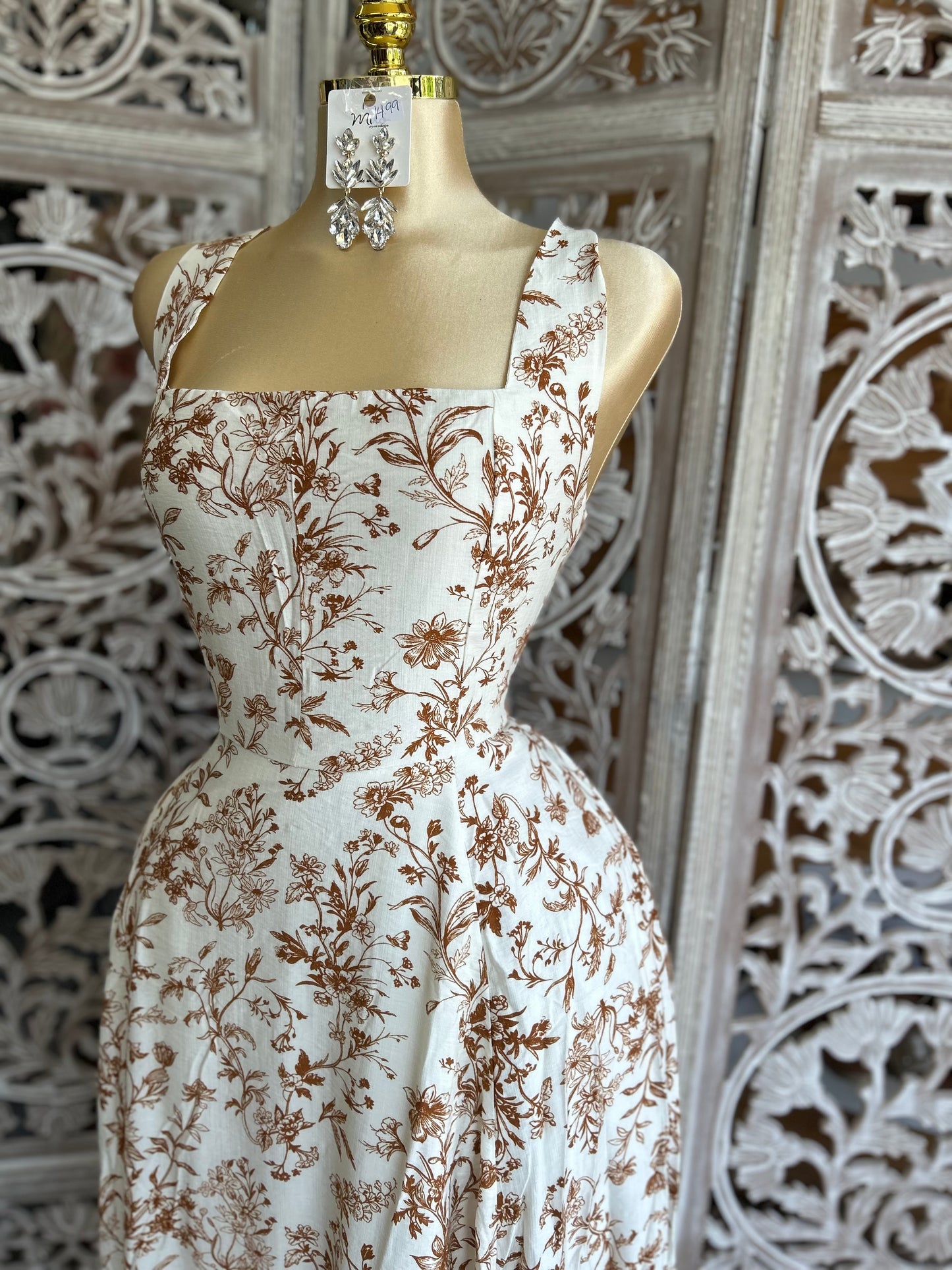 Flower print dress