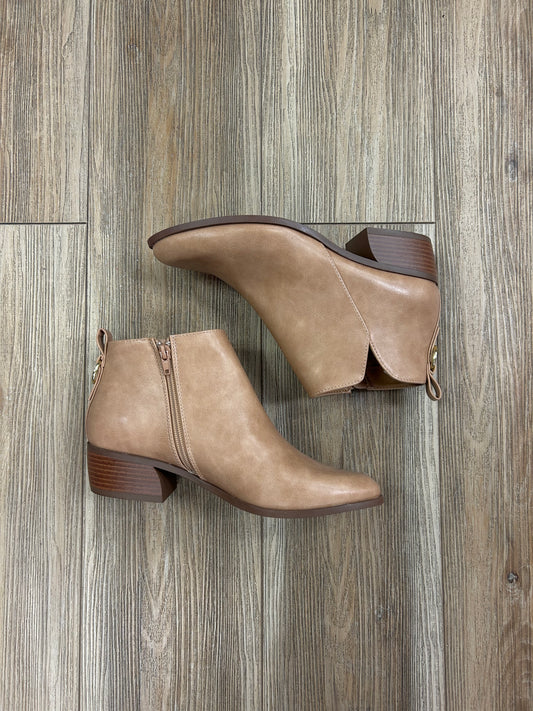 Tan booties