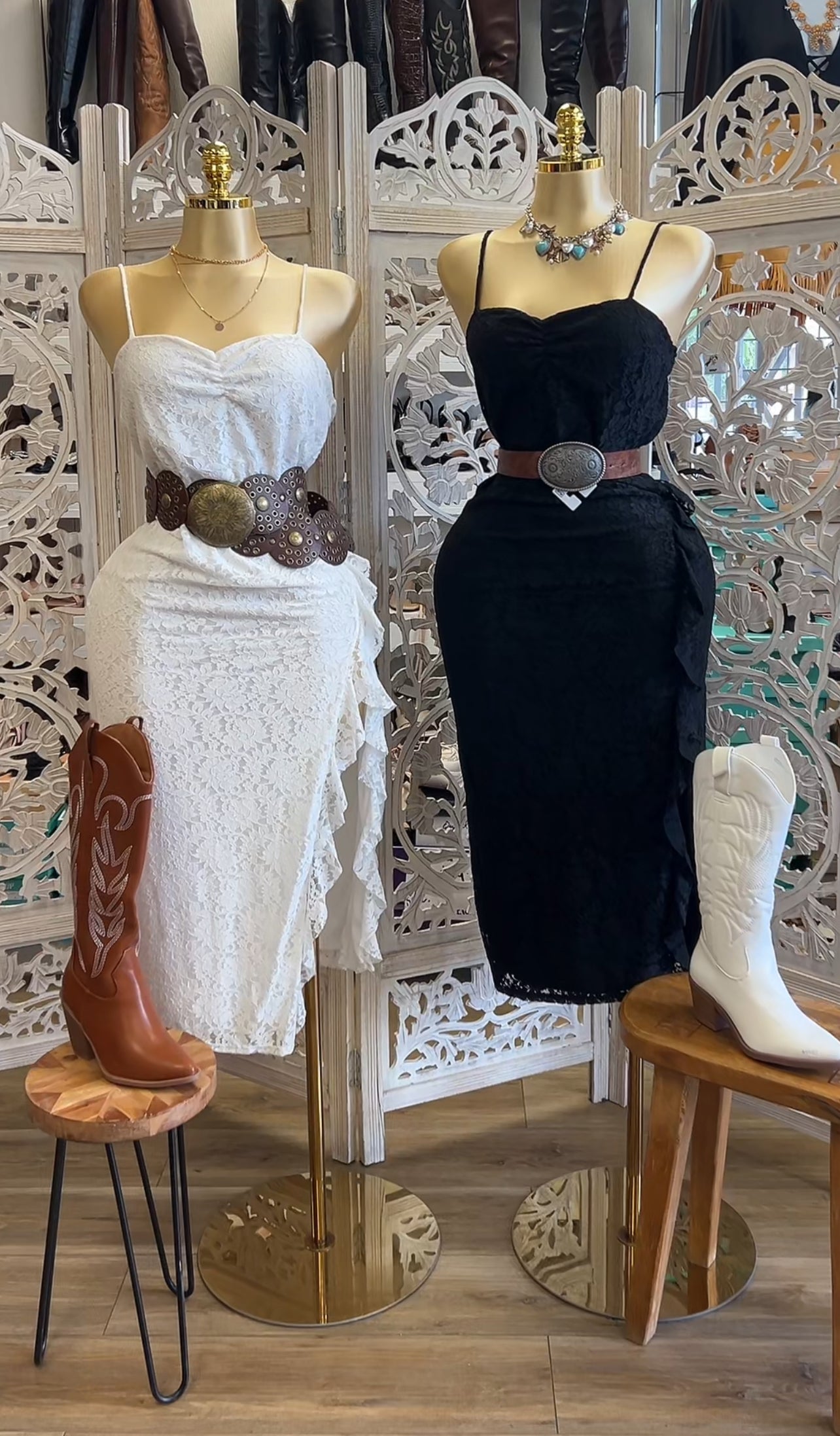 Mesh strap lace sexy dress