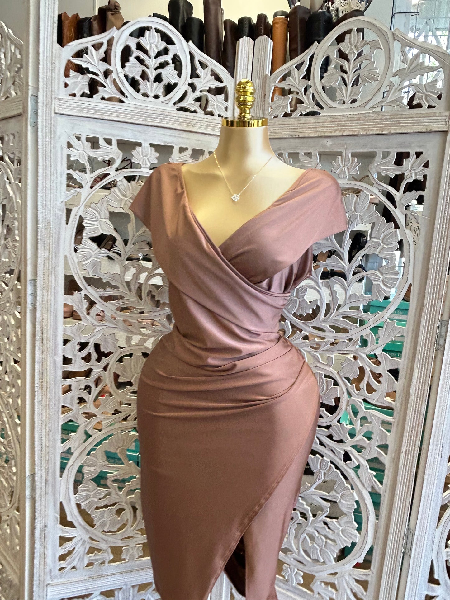 Off the shoulder dress