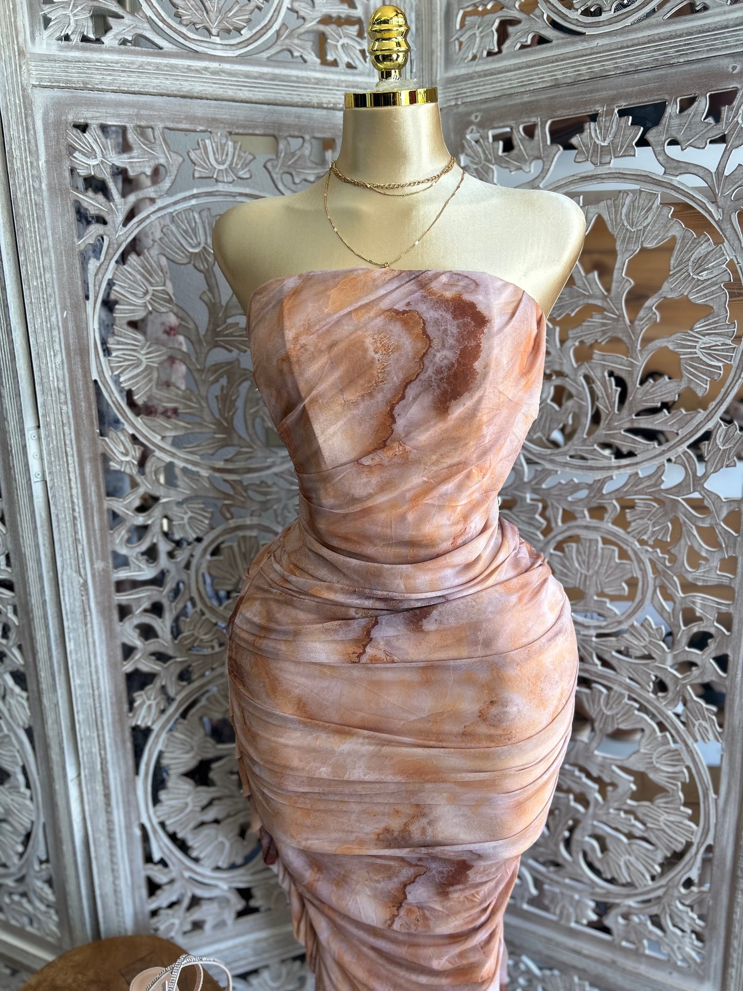 Corset strapless dresss