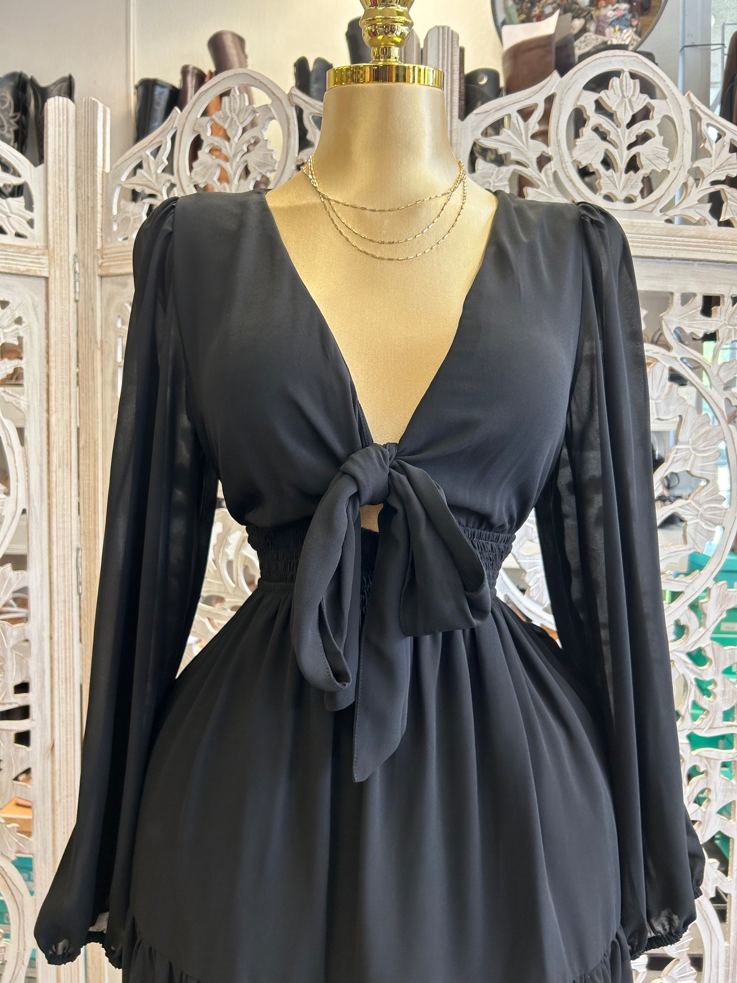 Mini bow tie dress (size up)