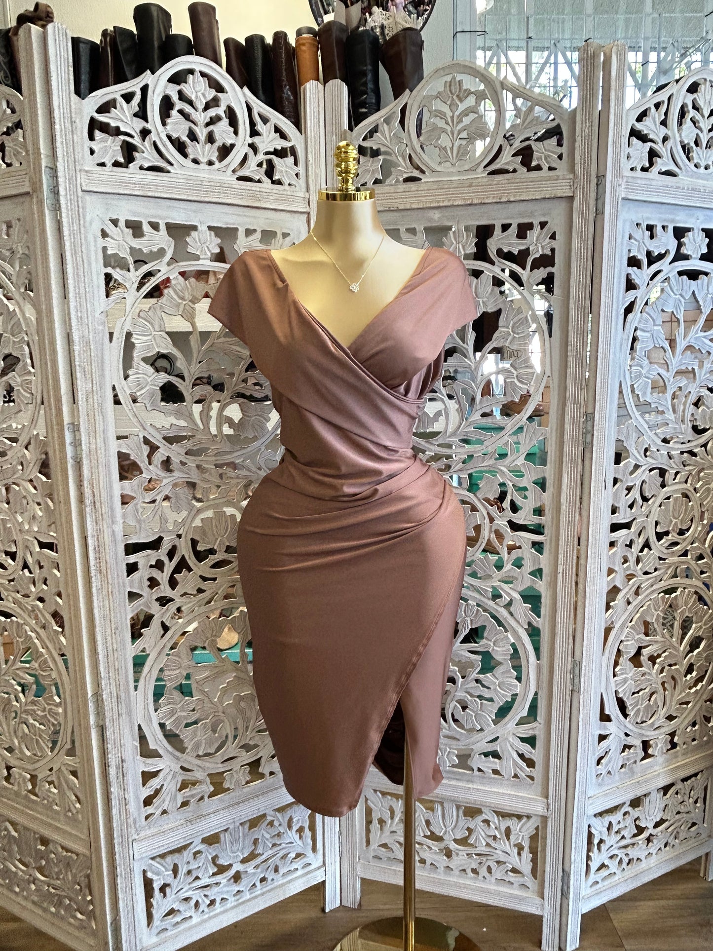 Off the shoulder dress