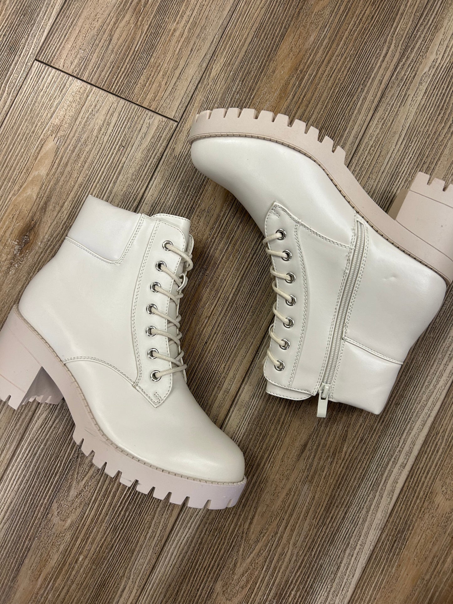 White booties