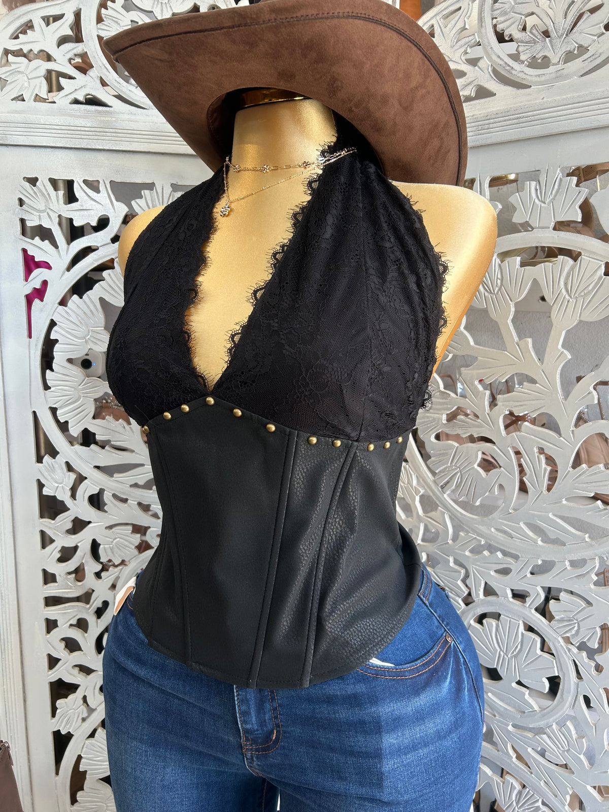 Western halter top