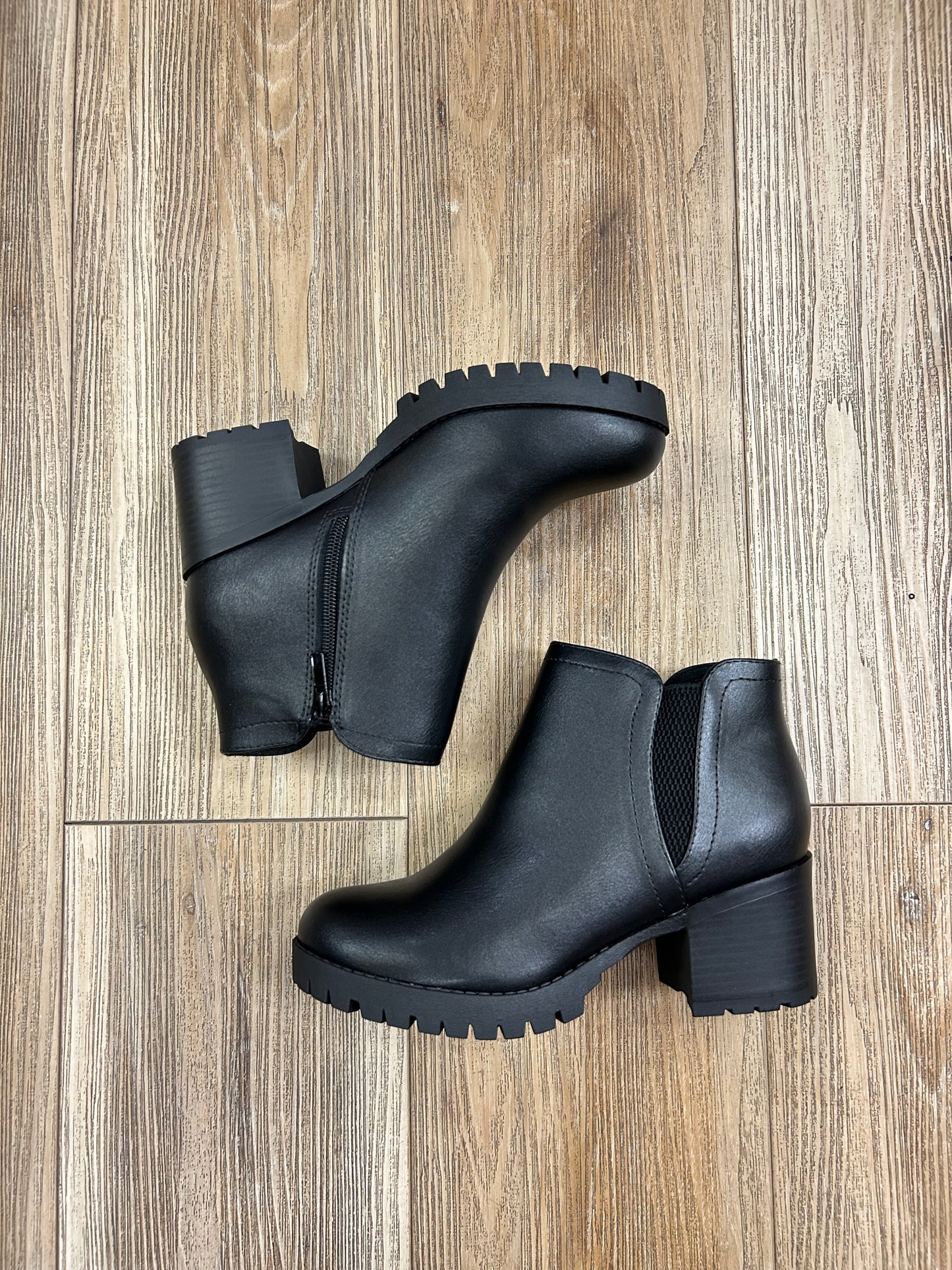 leather booties