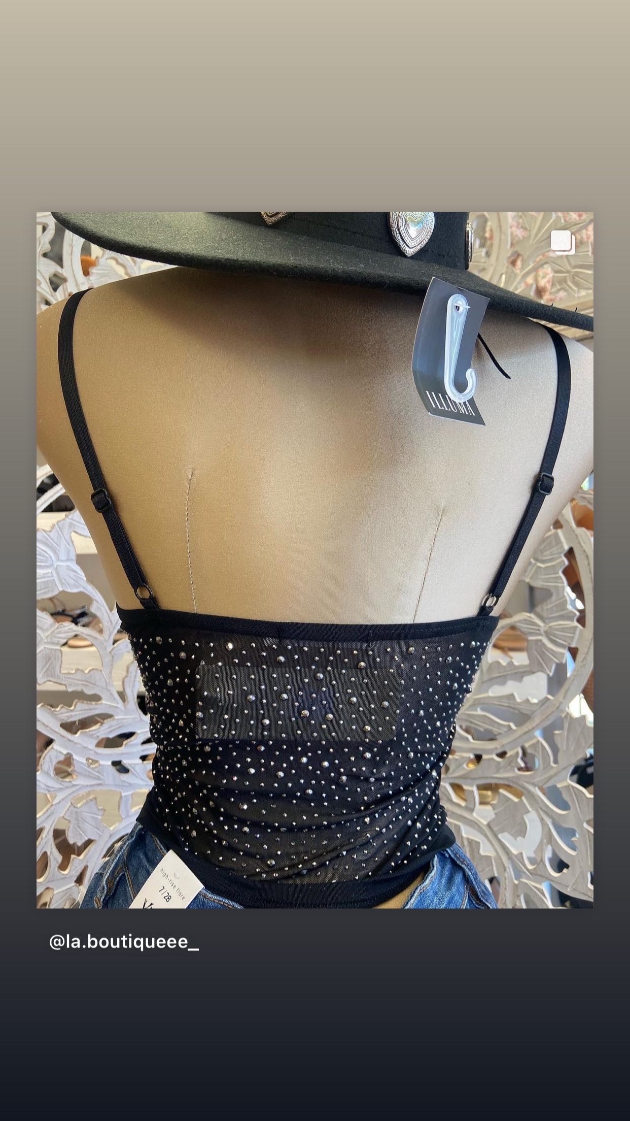 corset Mesh rhinestone sparkly top