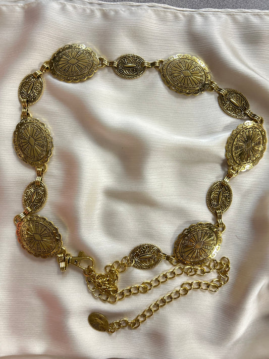 Western plus size chain belts