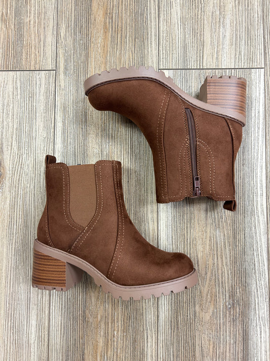 Brown Suede booties