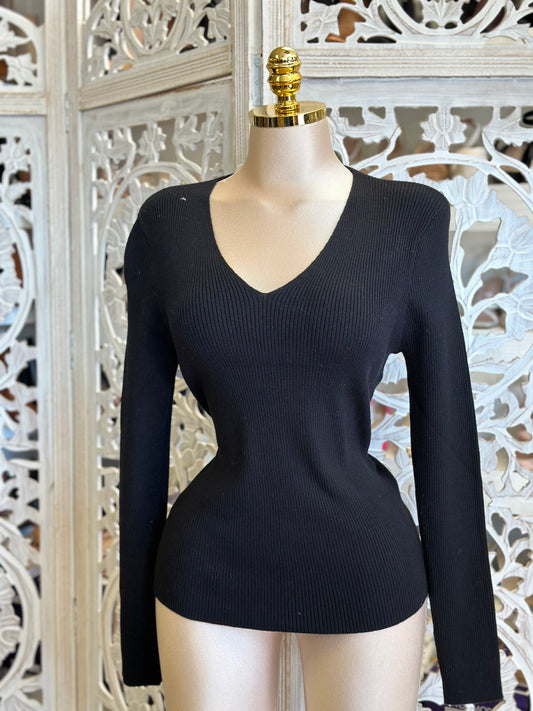 Ribbed sweater long sleeve