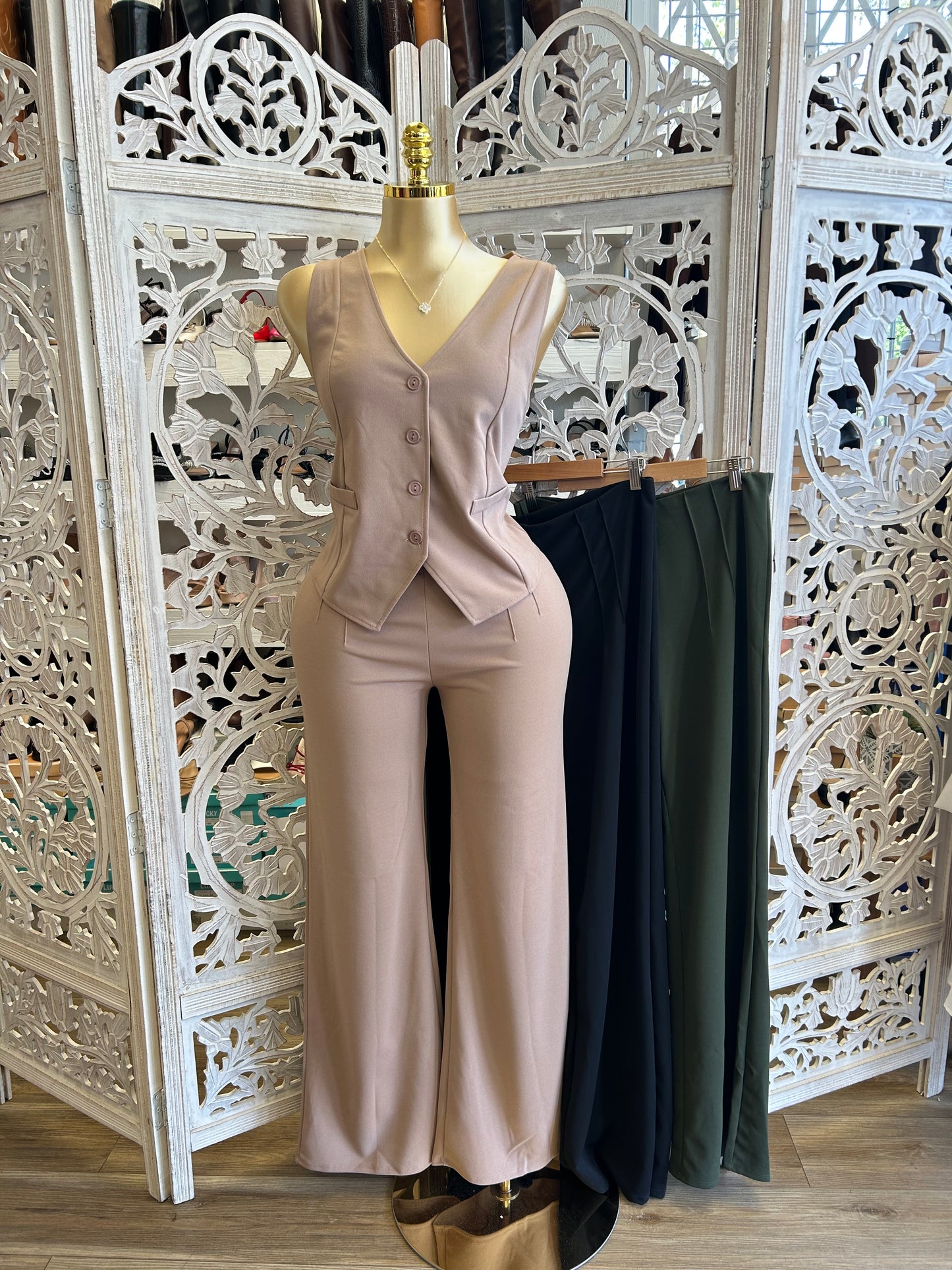 Two piece vest and pants set PRE ORDER