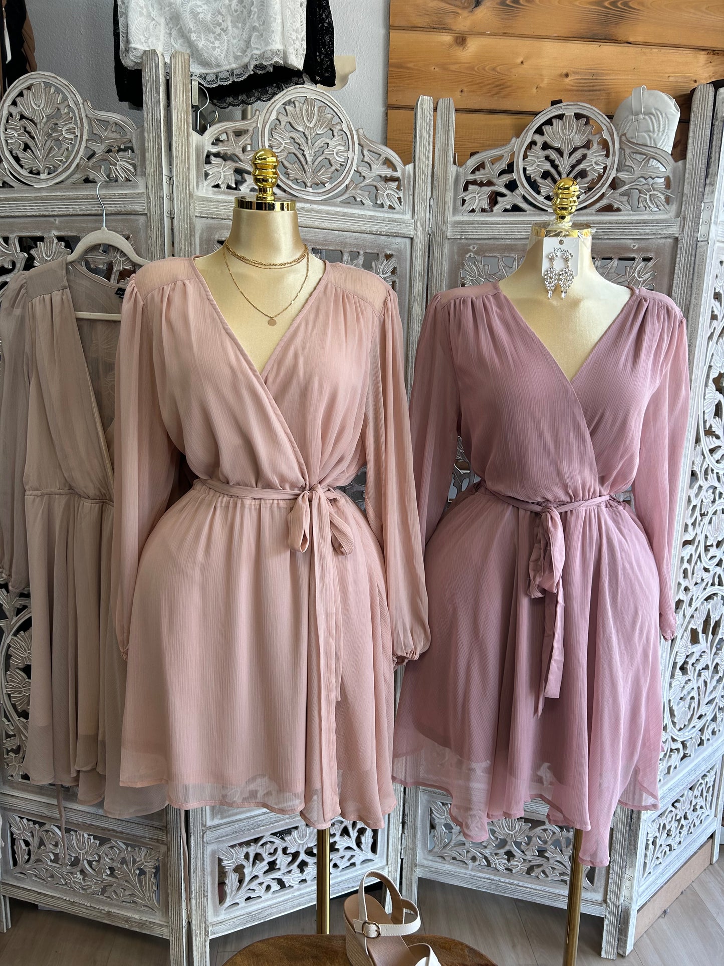 flowy long sleeve dress