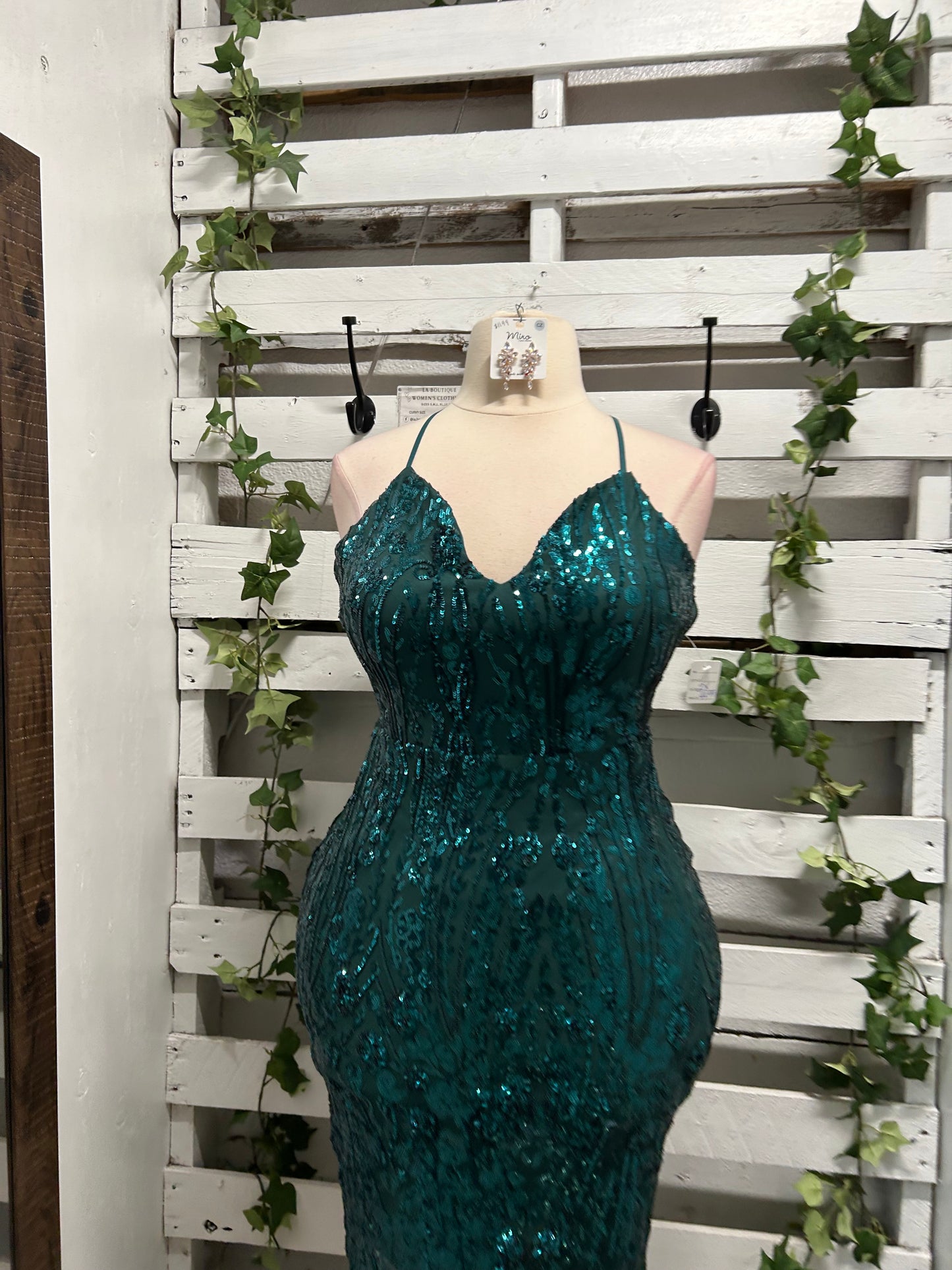 Glitter green dress