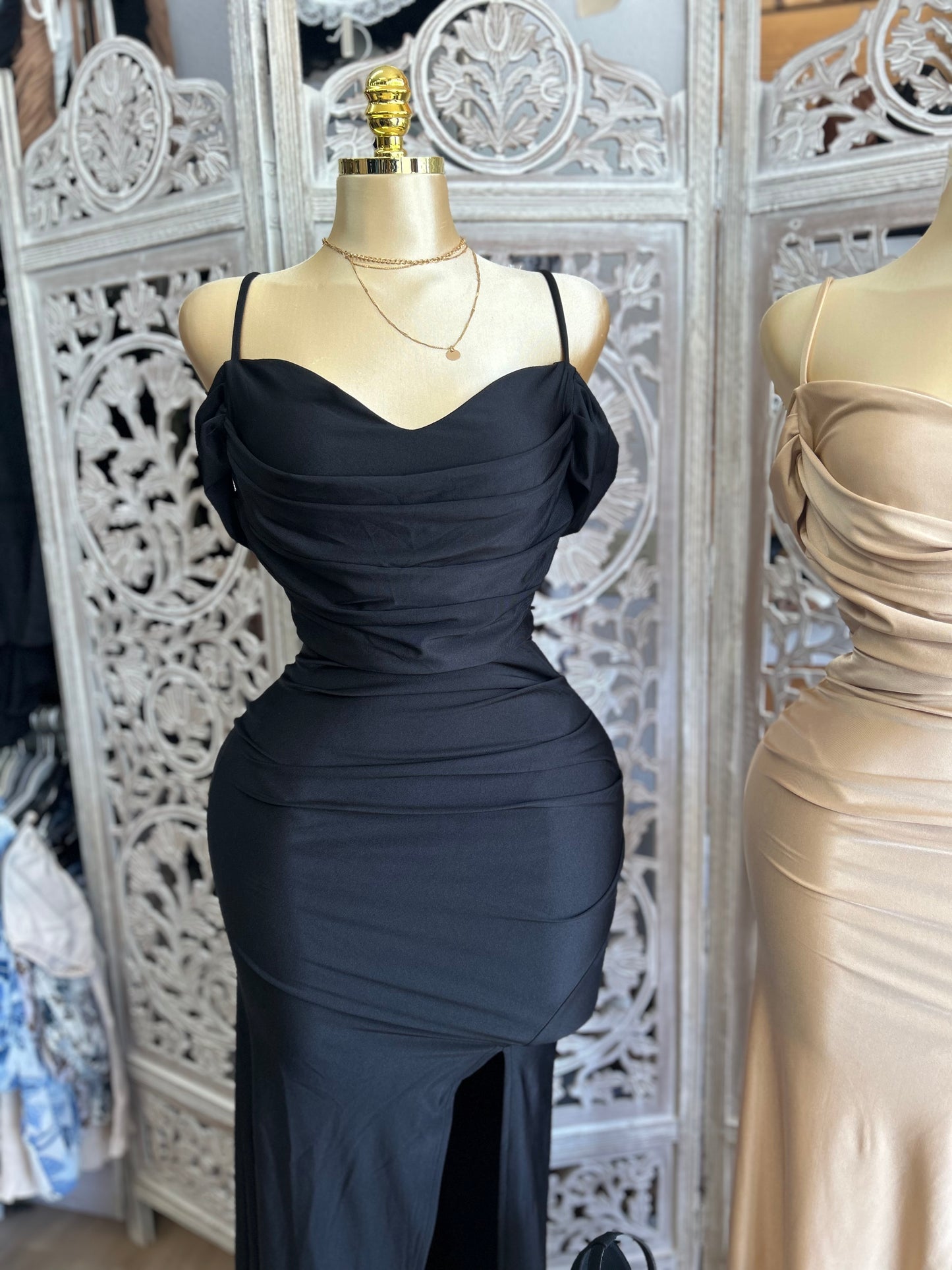 Off the shoulder long dress