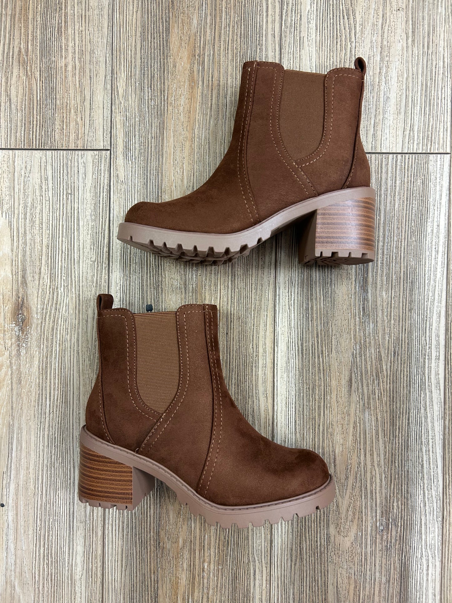 Brown Suede booties