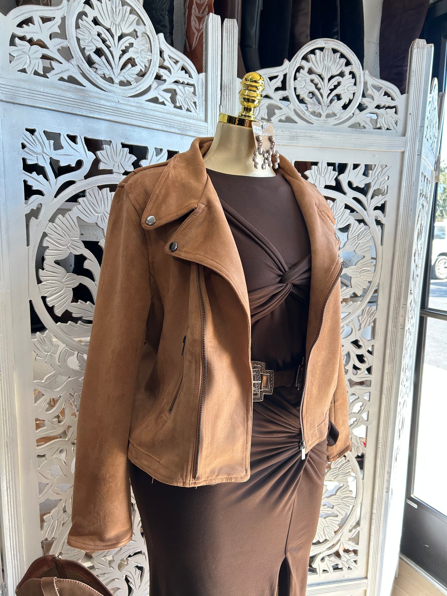 Suede jacket (size up runs small)