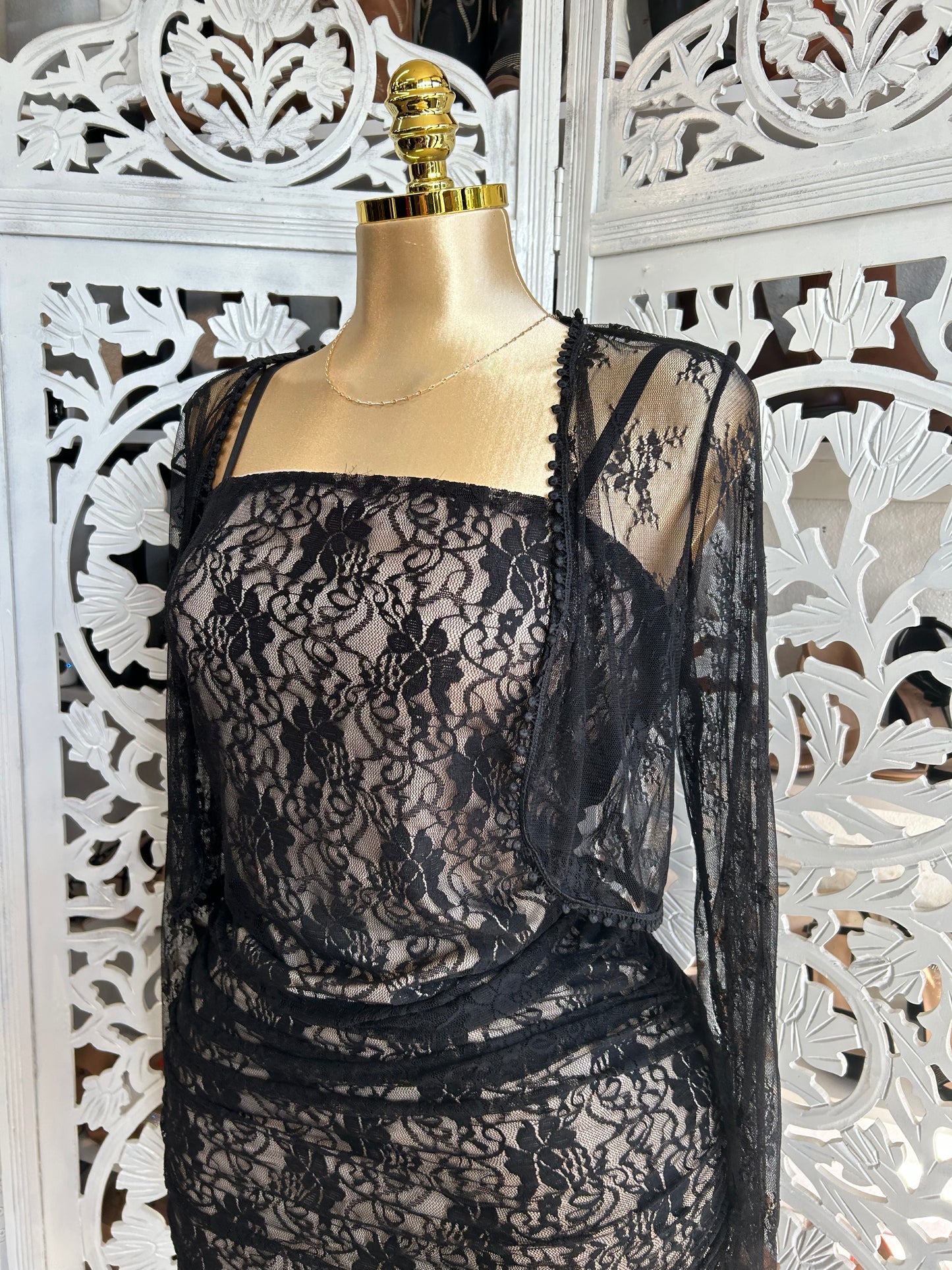 lace strap dress