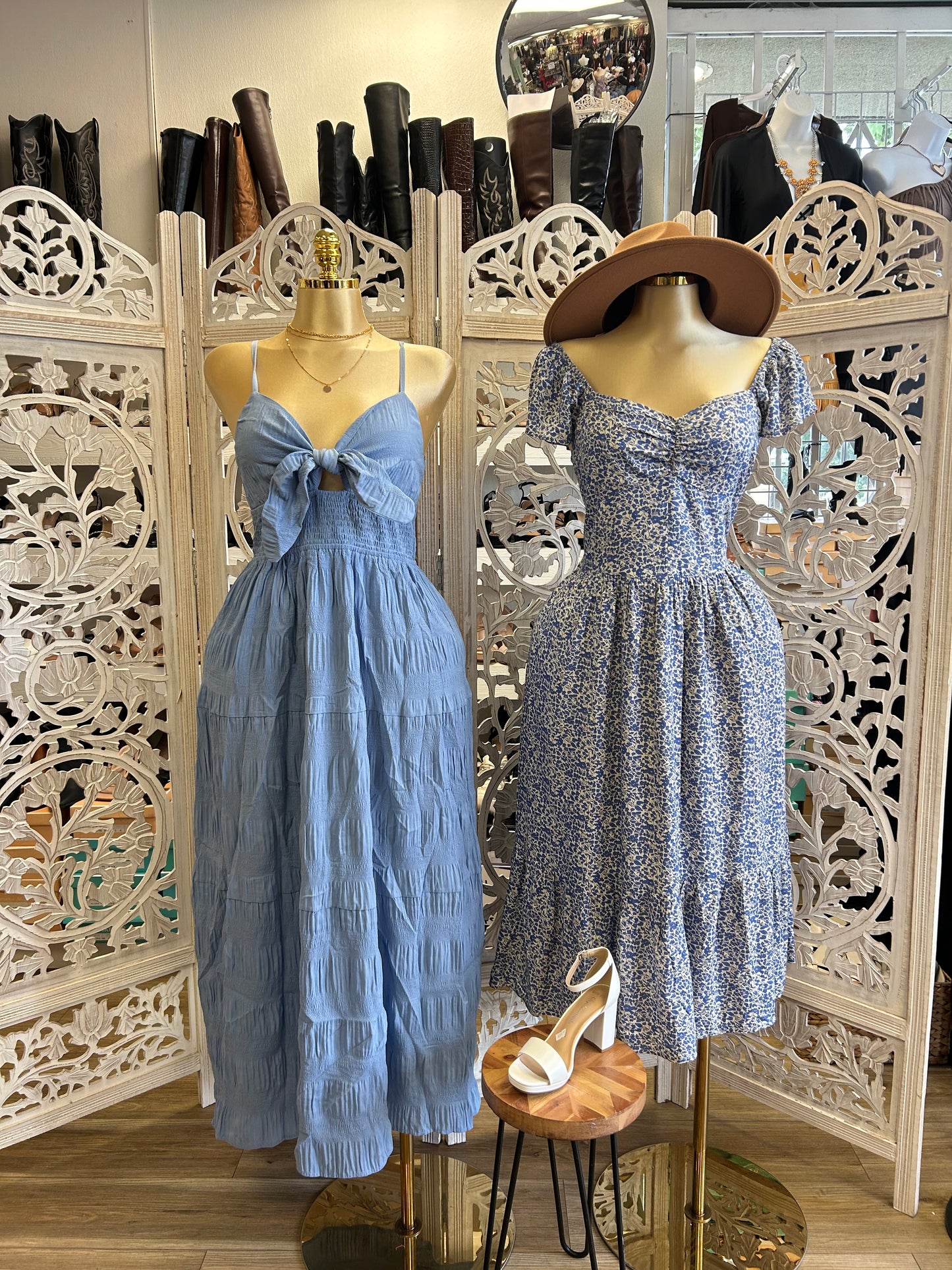 Floral tie dress