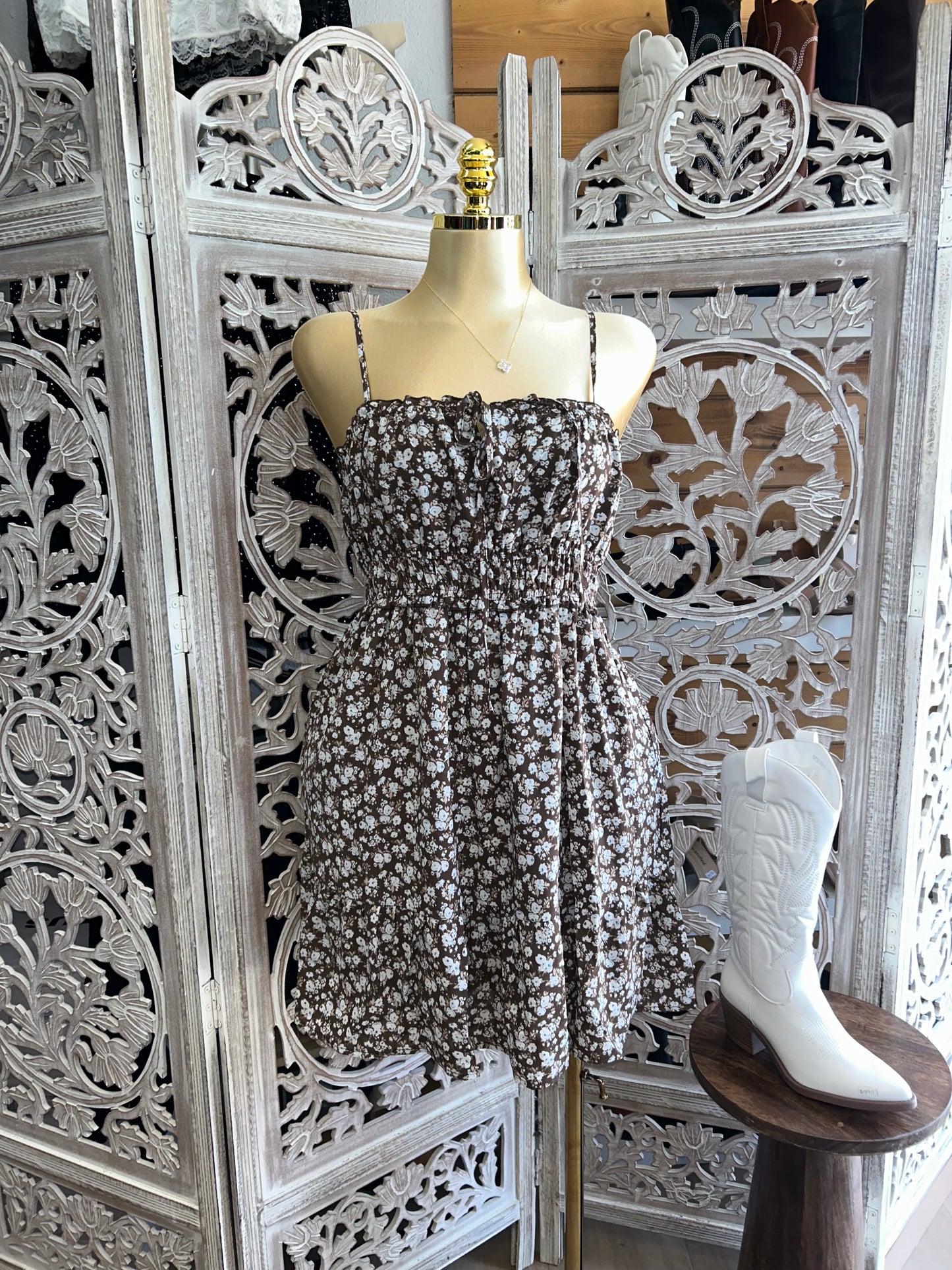 Mini floral dress