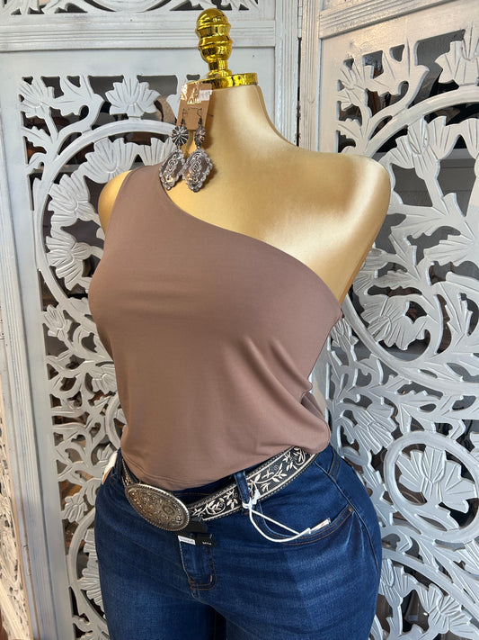 One sleeve crop top