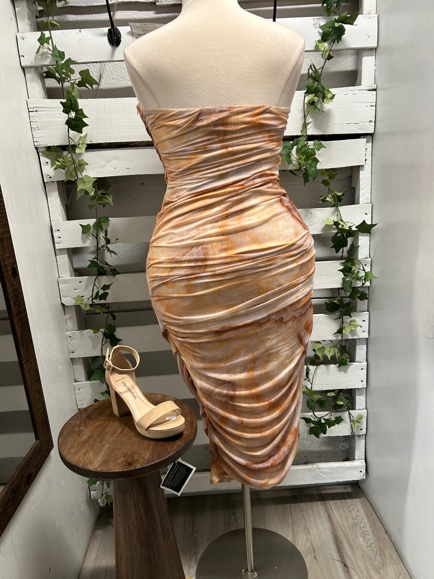 Corset strapless dresss