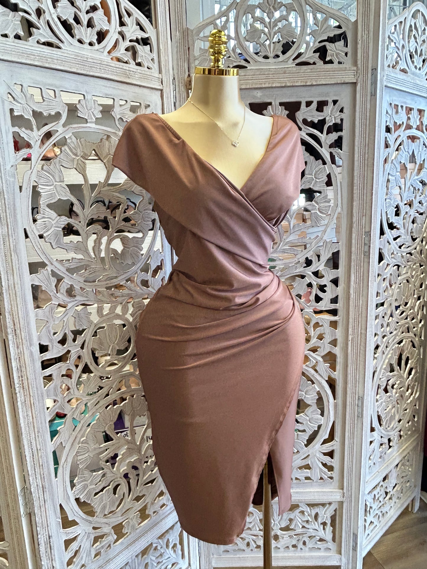 Off the shoulder dress