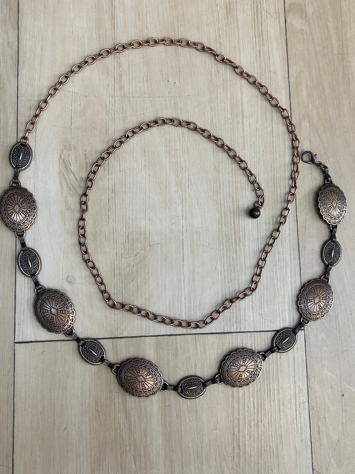 Western chain plus size belt