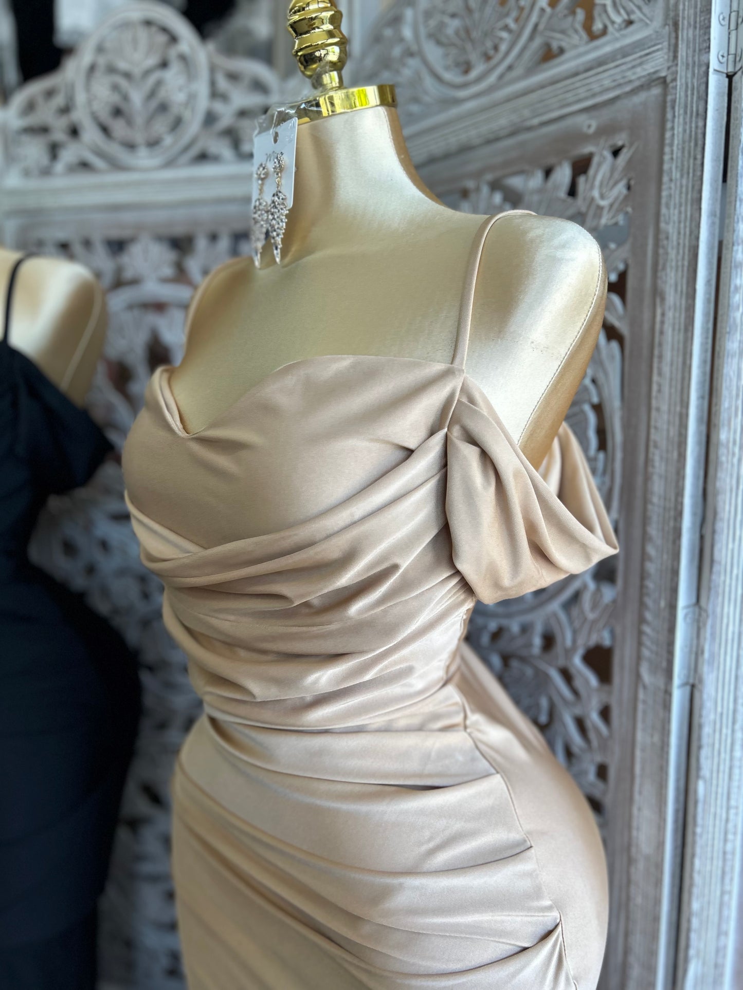 Off the shoulder long dress