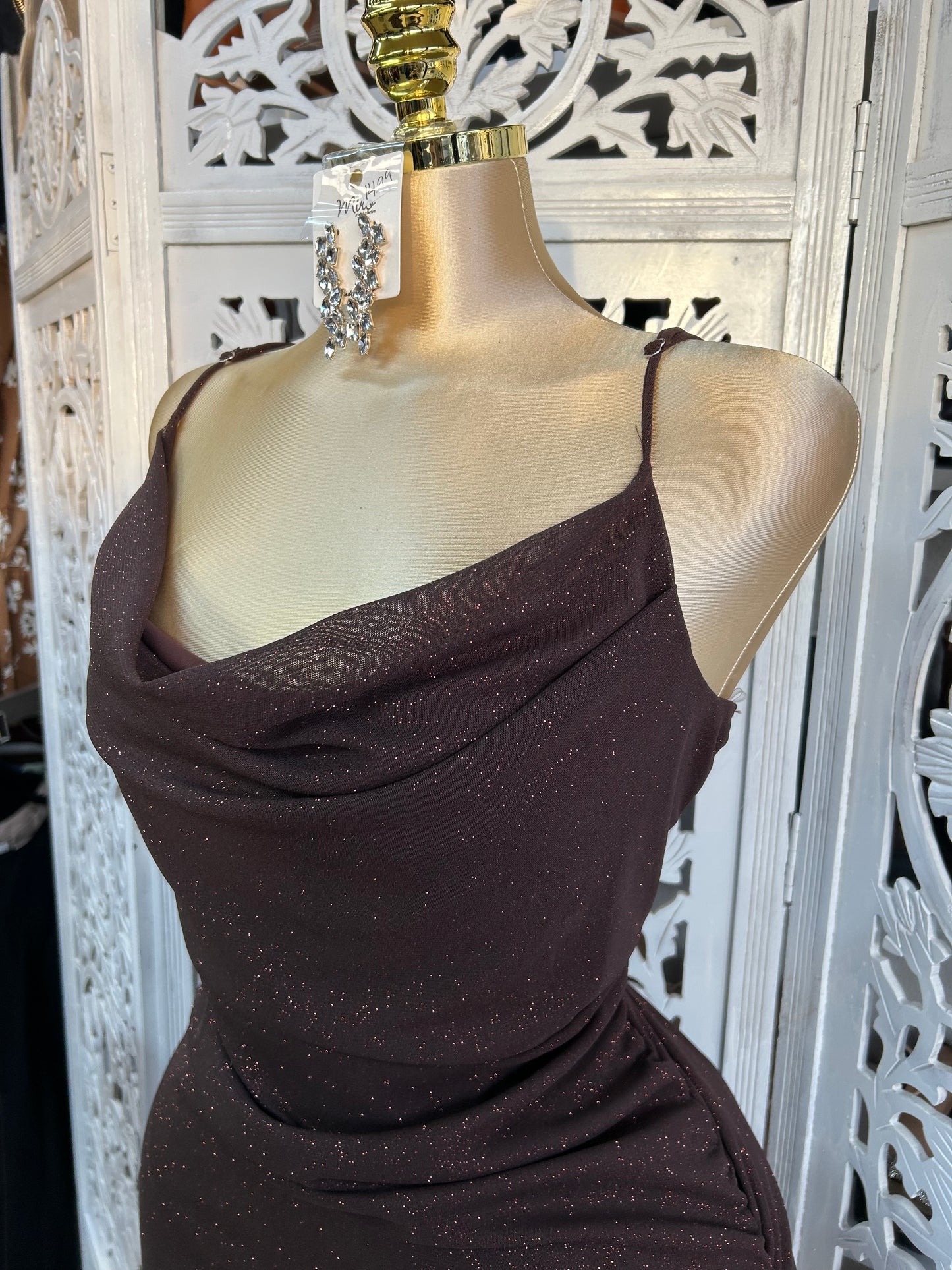 Sparkly strap dress