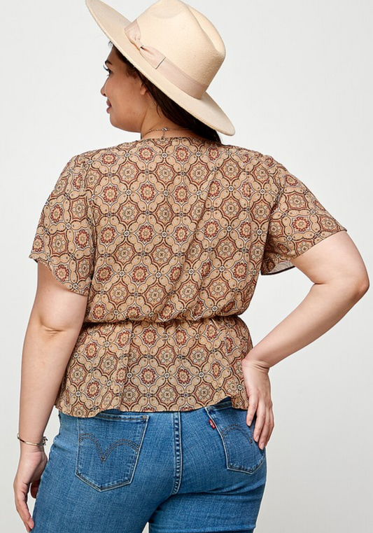Print cross shirt