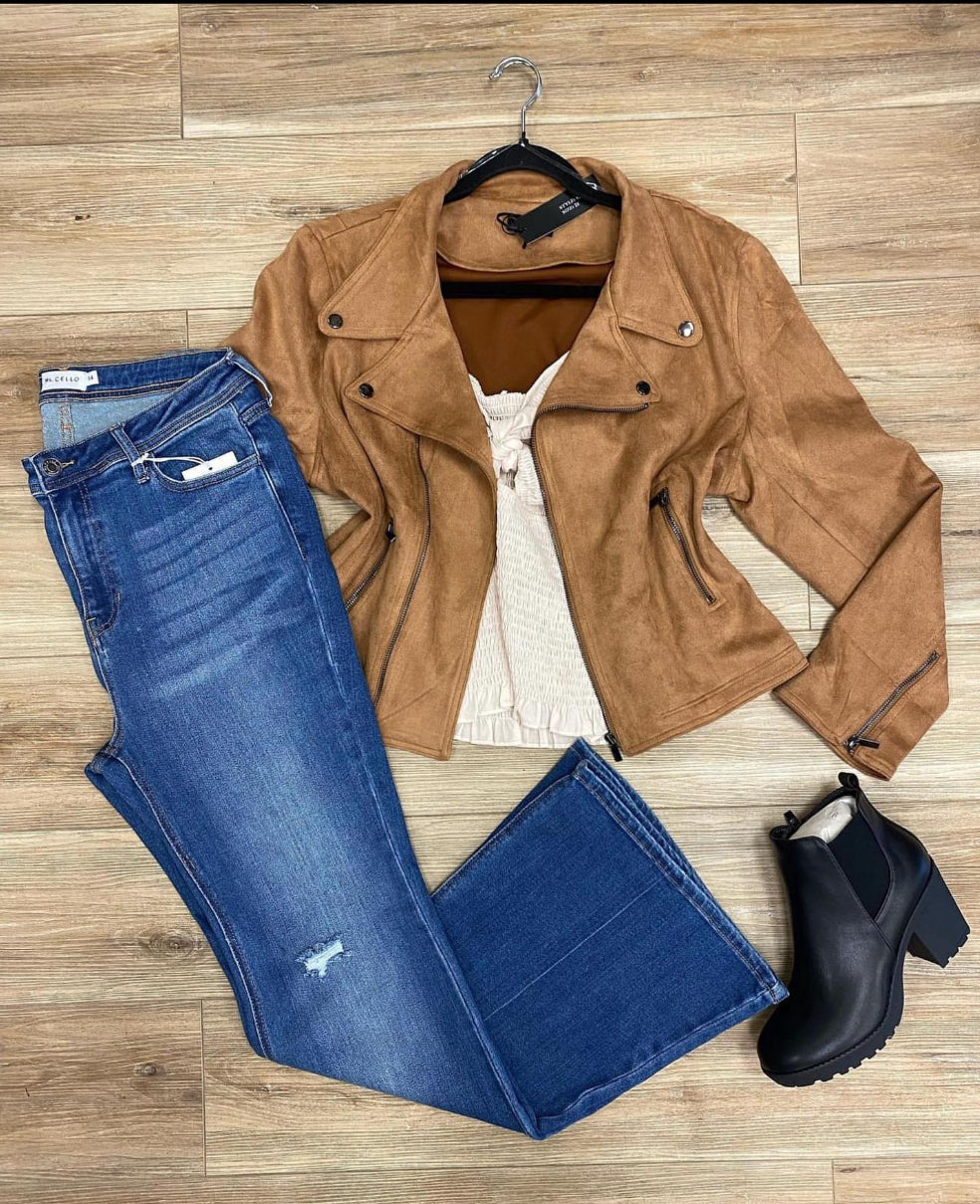 Suede jacket (size up runs small)