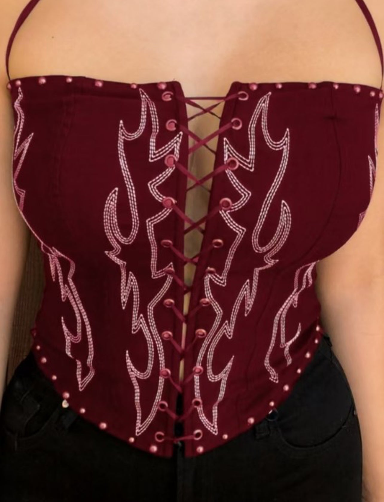 Cowgirl shirt (size up) opens in the front