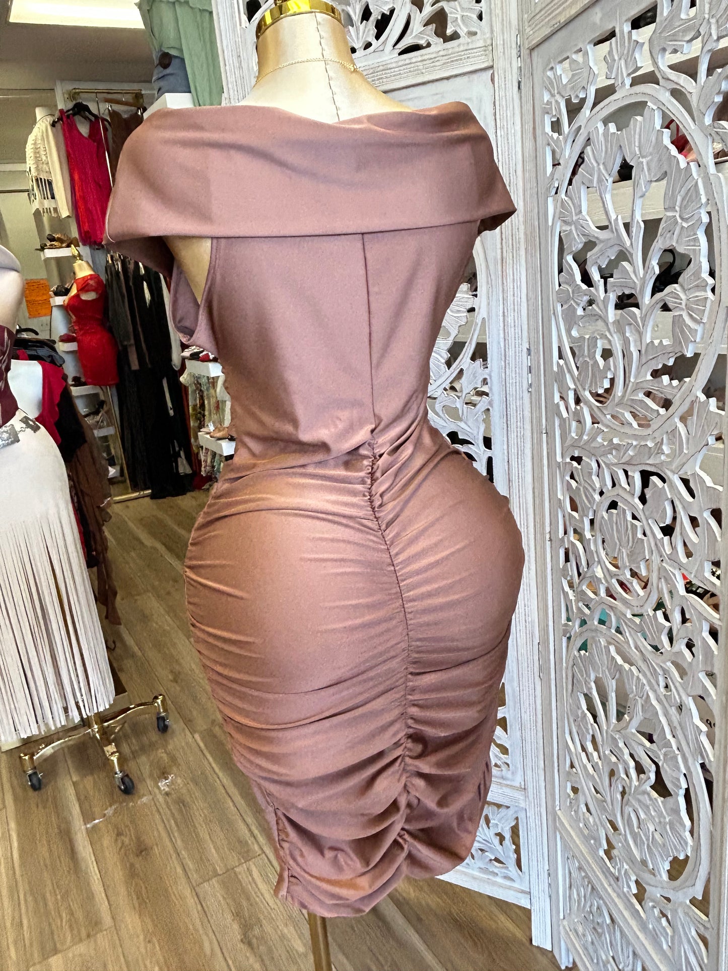 Off the shoulder dress
