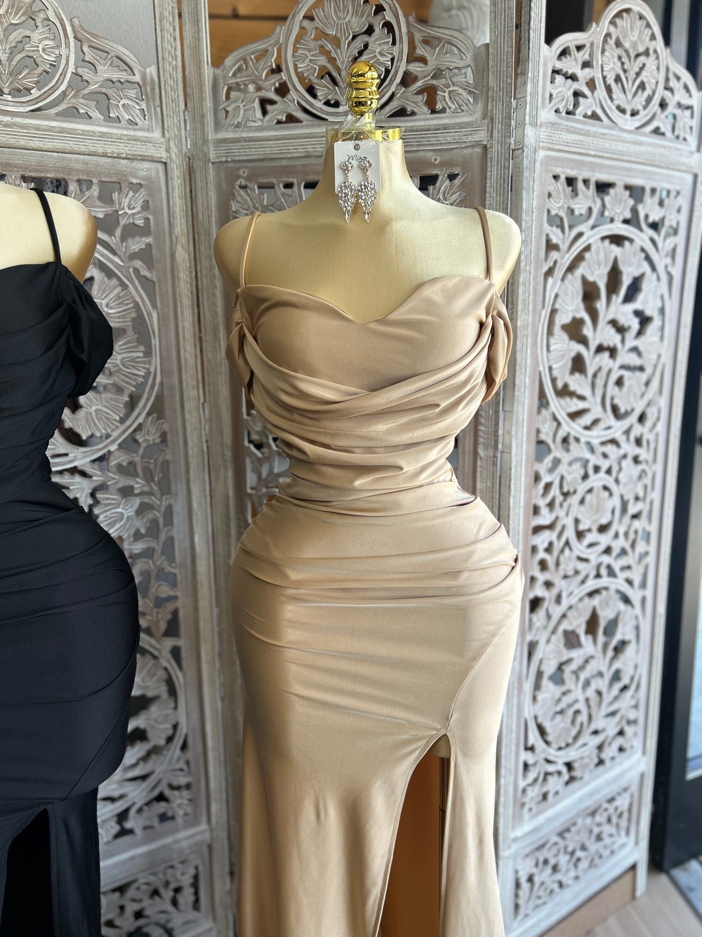 Off the shoulder long dress
