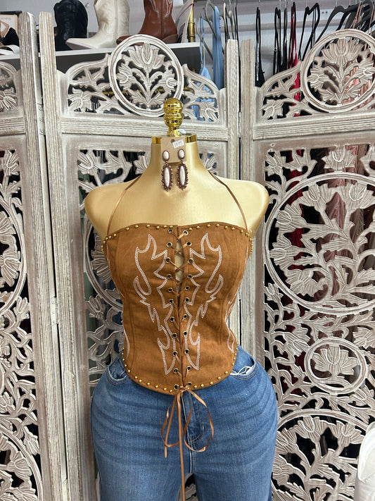 Cowgirl shirt (size up) opens in the front