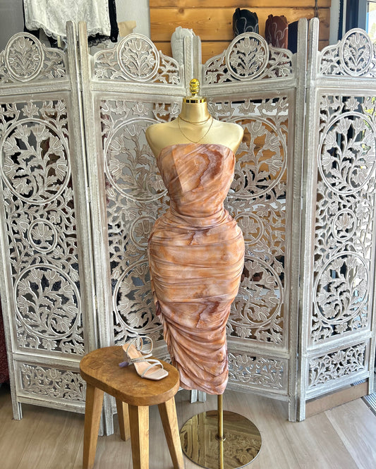 Corset strapless dresss